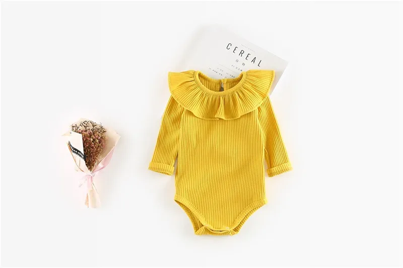 Spring Autumn Baby Girl Knitted Rompers Princess Newborn Baby Clothes Girls Boys Long Sleeve Jumpsuit Kids Baby Outfits Clothes 7