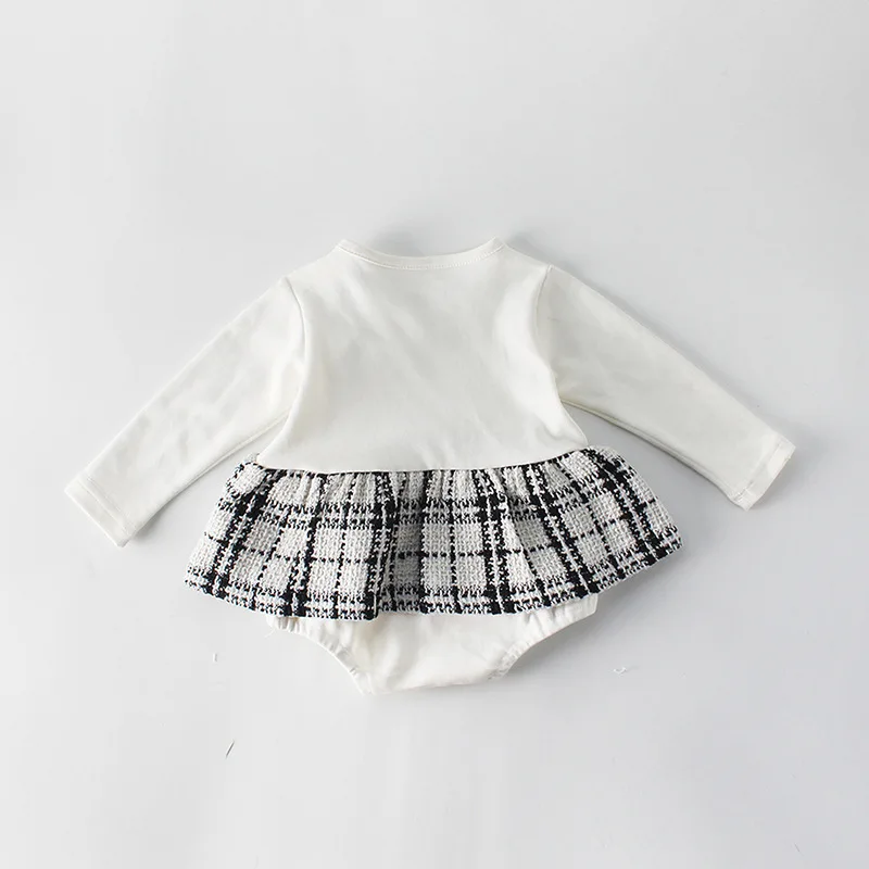 Fashion Baby Rompers for Girls Plaid Infant Jumpsuit Baby Girl Romper with Coat Baby Onesie Toddler Clothes Baby Costume 1 Set 16