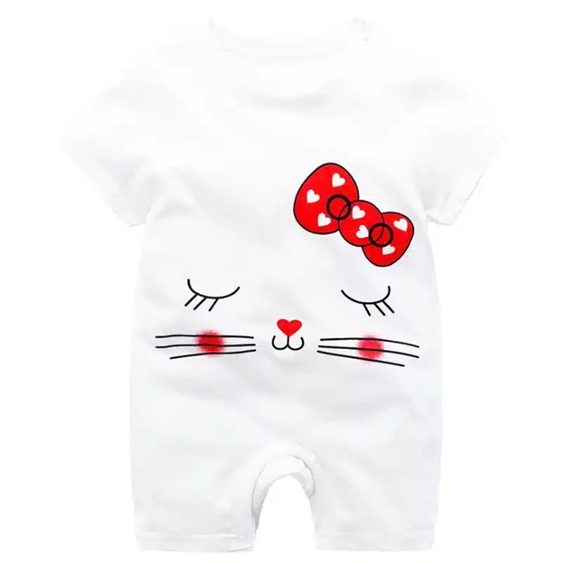 baby clothing 100% cotton unisex rompers baby boy girls short sleeve summer cartoon toddler cute Clothes 12