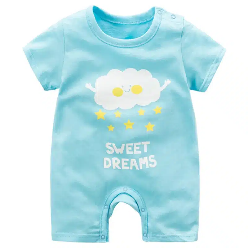 baby clothing 100% cotton unisex rompers baby boy girls short sleeve summer cartoon toddler cute Clothes 14