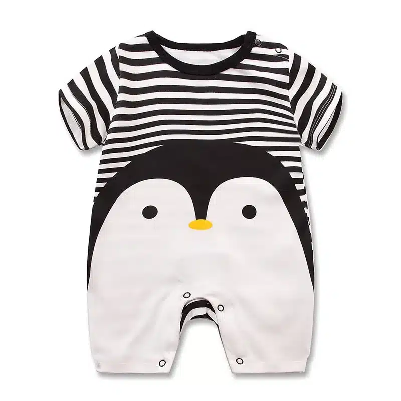 100% Pure Cotton Baby Girl Romper Summer Short Sleeved Cartoon Animal Jumpsuit Toddler Cute Boutique Clothes For Baby Clothing 12