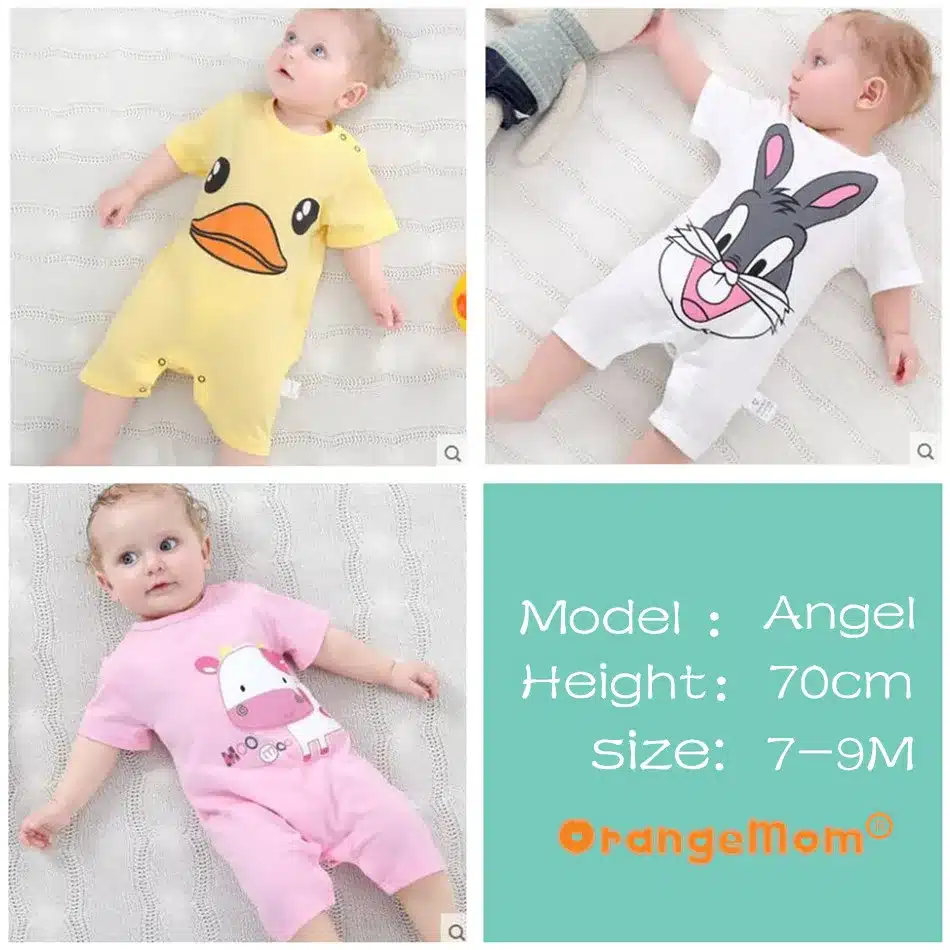 100% Pure Cotton Baby Girl Romper Summer Short Sleeved Cartoon Animal Jumpsuit Toddler Cute Boutique Clothes For Baby Clothing 20