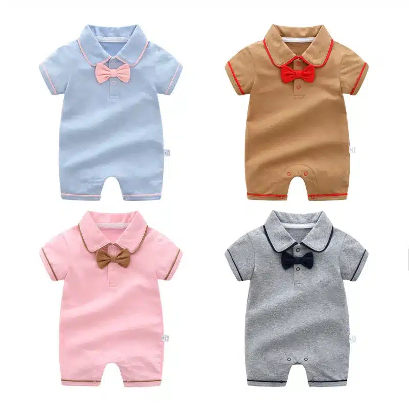 Orangemom official store baby girl jumpsuit one pieces infant birthday party wedding dresses gentleman Short romper Boy Clothes 15