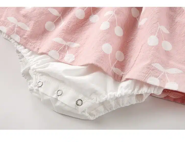 Baby Clothes baby rompers New Summer Clothes 2019 spring Fashion cute cherry Prints kids clothing rompers dress with hat 21
