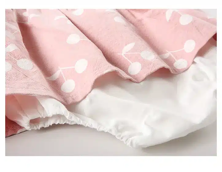 Baby Clothes baby rompers New Summer Clothes 2019 spring Fashion cute cherry Prints kids clothing rompers dress with hat 24
