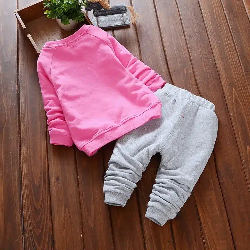 Bear Leader Baby Girls Clothes Casual Spring Baby Clothing Sets Cartoon Printing Sweatshirts+Casual Pants 2Pcs for Baby Clothes 9