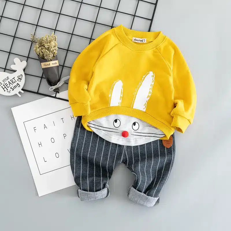Cotton autumn active casual cartoon kid suit children set baby clothing boys clothing girl clothing baby clothes clothing set 3