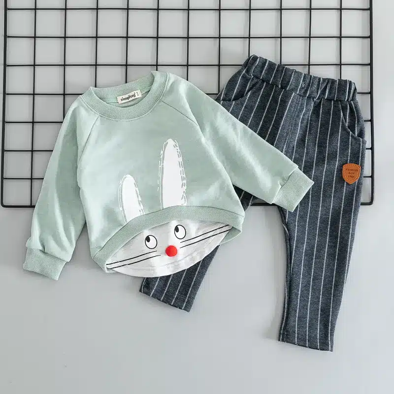 Cotton autumn active casual cartoon kid suit children set baby clothing boys clothing girl clothing baby clothes clothing set 6