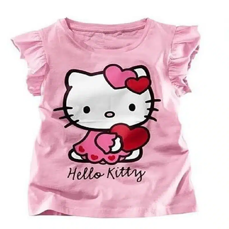 Seartist Baby Girls Summer Hello Kitty T Shirt Girl Short T-shirt Baby Girl Clothes Girls Clothes Bebes Baby Clothes 2019 New 10 35