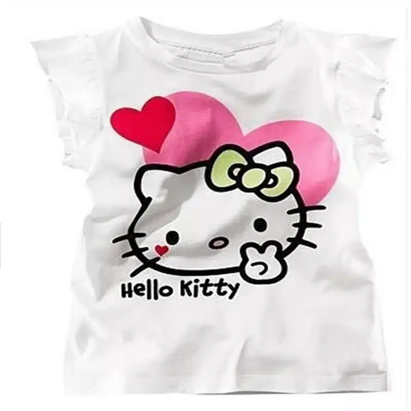 Seartist Baby Girls Summer Hello Kitty T Shirt Girl Short T-shirt Baby Girl Clothes Girls Clothes Bebes Baby Clothes 2019 New 10 36
