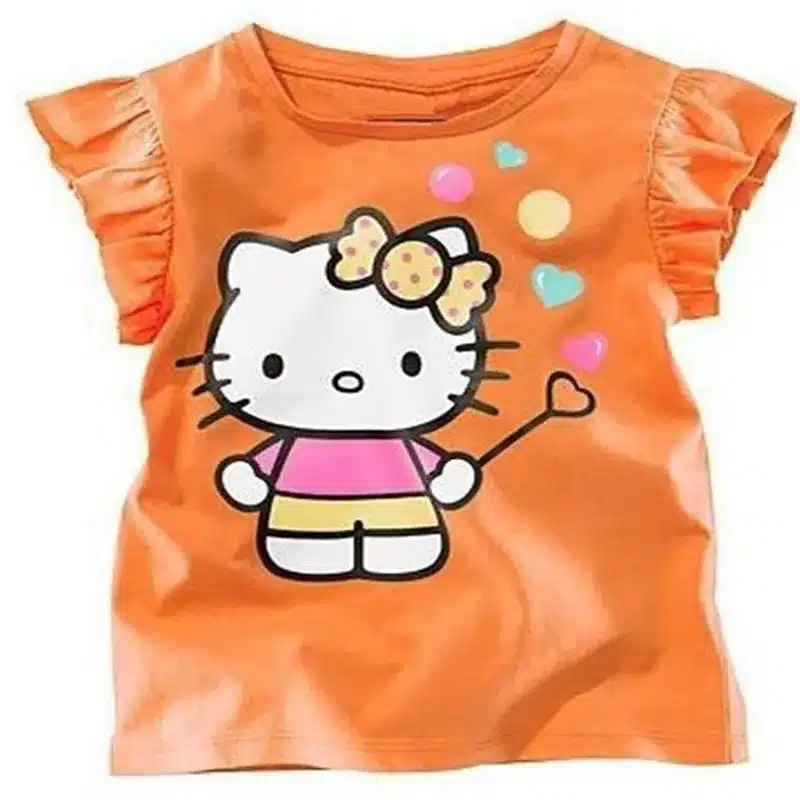 Seartist Baby Girls Summer Hello Kitty T Shirt Girl Short T-shirt Baby Girl Clothes Girls Clothes Bebes Baby Clothes 2019 New 10 37