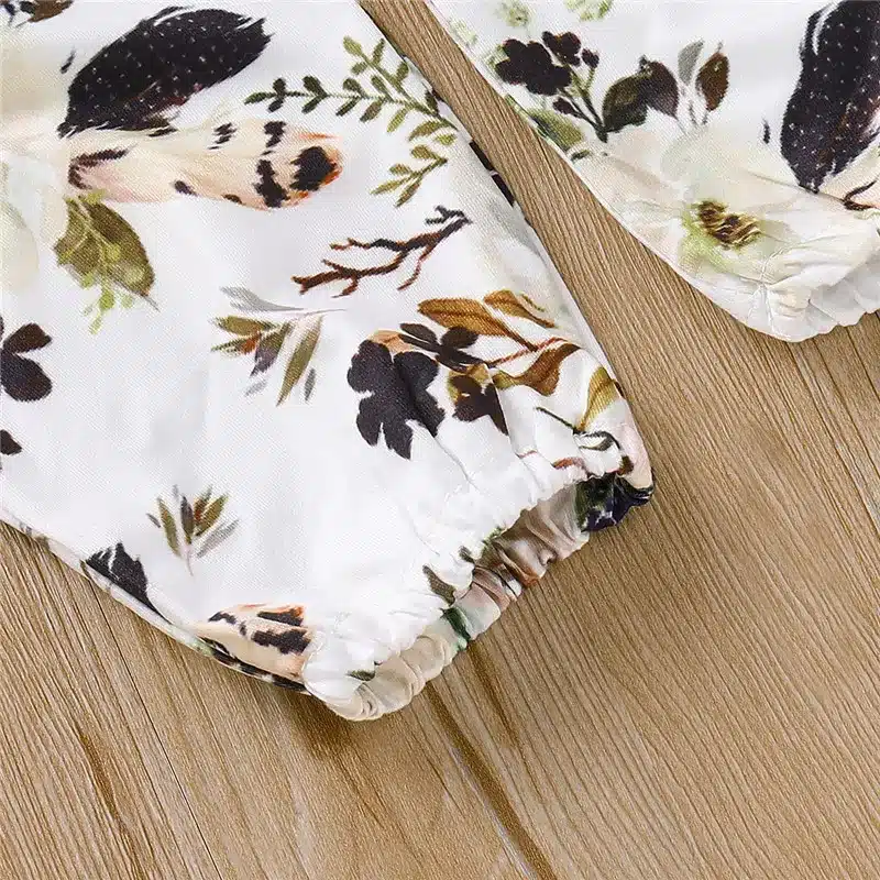 Wisefin Floral Baby Girl Clothes Long Sleeve Autumn Winter Newborn Outfit For Girl Casual Flower Print Infant Girl Clothing Set 26
