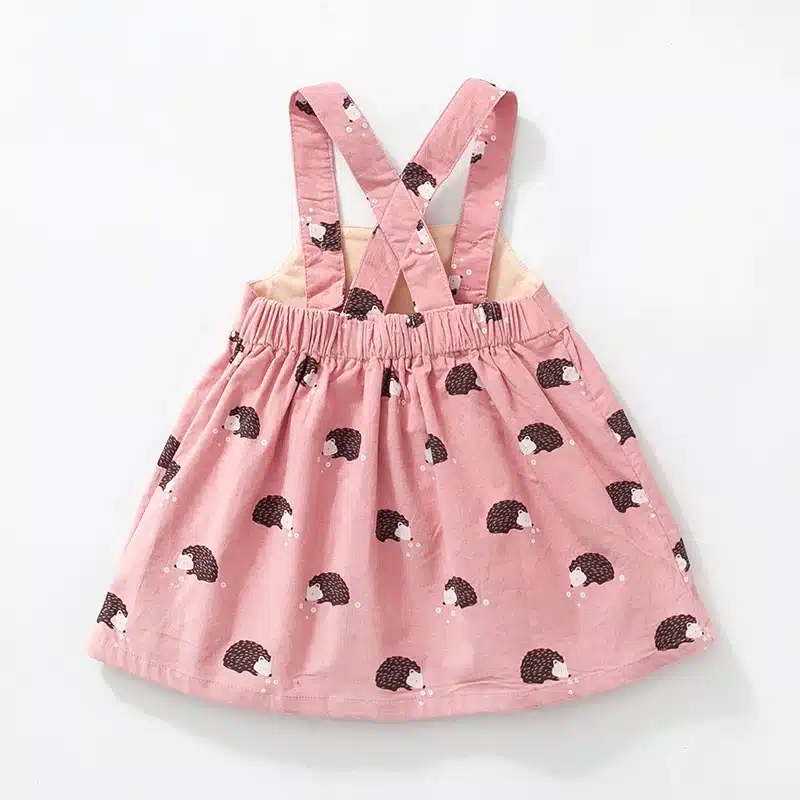 Little maven kids brand clothes 2018 autumn baby girls clothes Cotton flower print sundress girl animal sleeveless dresses 21