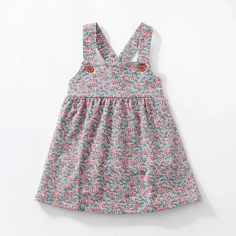 Little maven kids brand clothes 2018 autumn baby girls clothes Cotton flower print sundress girl animal sleeveless dresses 22