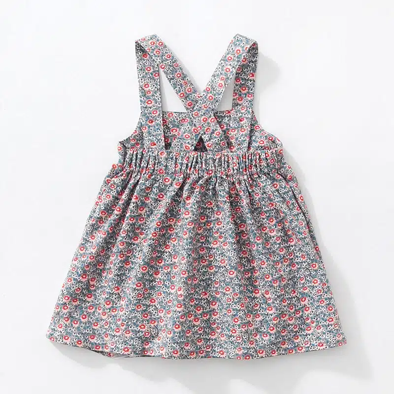 Little maven kids brand clothes 2018 autumn baby girls clothes Cotton flower print sundress girl animal sleeveless dresses 23