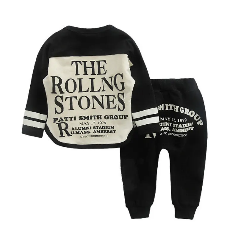 2019 Baby Boy Clothes winter Cartoon Boy Clothing Set Long sleeves Leisure boys t shirt+ Pant 2pcs kids clothes set 5