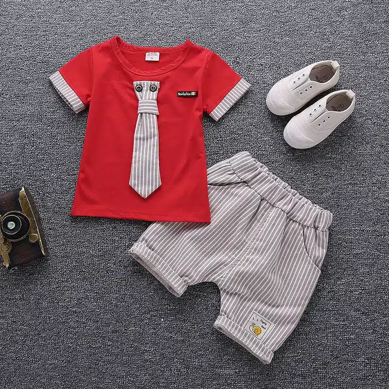 Children Clothing Set Baby Boy Clothes Summer Cartoon 2018 New Kids Cotton Cute Sets Baby Boy Outfit Costumes Baby Clothing Set 2