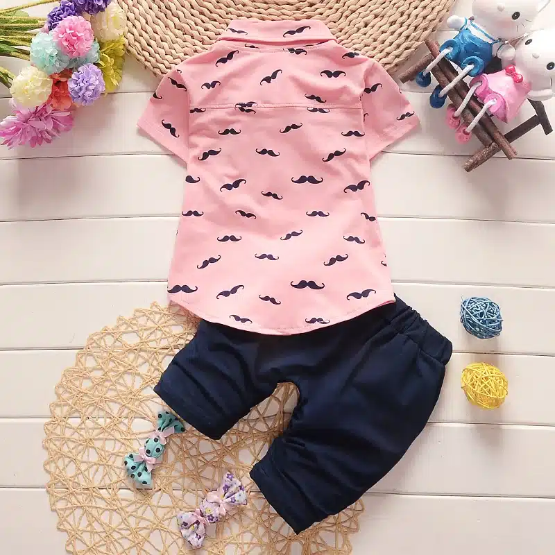 BibiCola Summer Baby Boys Clothes Suits Gentleman Style Boys Clothing Sets T- Shirt+Pants 2 Pcs Casual Sport Suits Toddler Sets 5