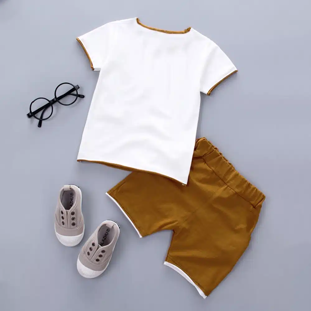 HE Hello Enjoy 2PCS Suit Baby Boy Clothes Children Summer Toddler Boys Clothing Set Cartoon 2019 Kids Applique Stars Tops Shorts 15