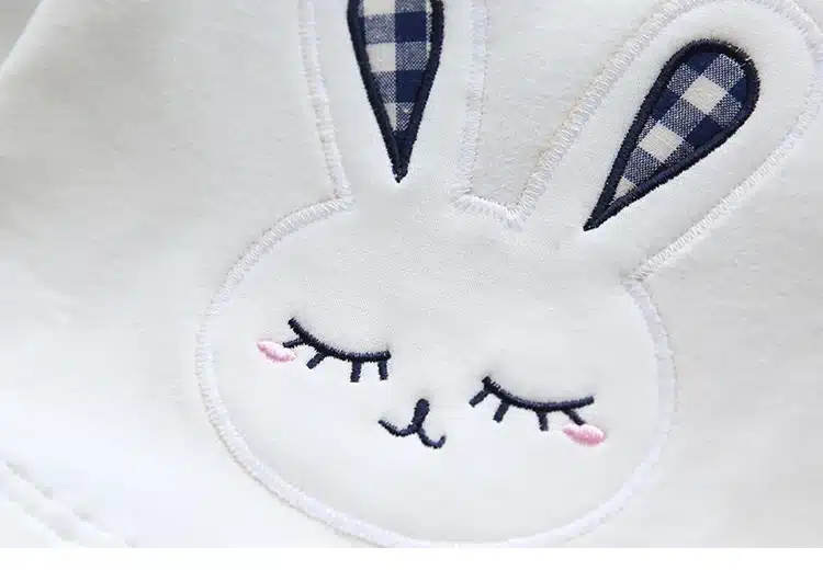 High Quality Spring Baby Girl Clothes Girl Baby Dress Long Sleeve Cartoon Embroiderie Bunny Princess Dress Clothes 3 Designs 7