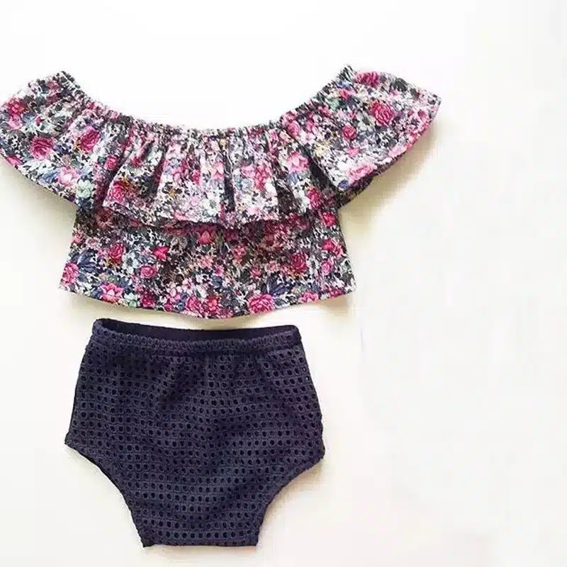 Sodawn 2018 Fashion Summer Style DOT Baby Girl Clothes COTTON Clothing Set Baby Clothing 24