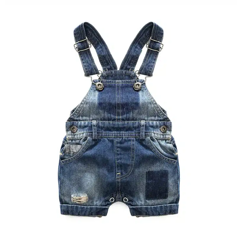 Bebes newborn clothes cotton letter printed t-shirt with demin overalls baby boys clothes summer children clothing 7
