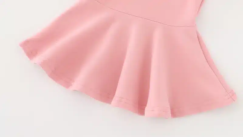 Girls Dress princess Autumn Kids Dresses for Baby Girls clothes Long Petal Sleevel solid Children Clothing 1-4Y 5