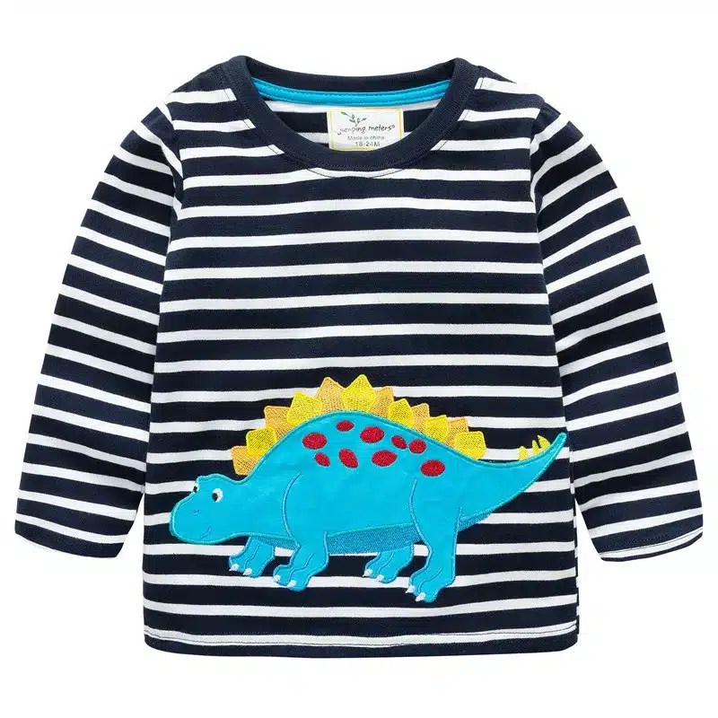Jumping meters Boys Tshirt Baby Boy Clothes Forklift Pattern Children T shirts Toddler Boy Long Sleeve Tops 2018 Brand boy shirt 10