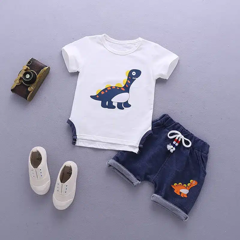 Baby Boys Clothes Sets Children Clothing Summer Short Sleeve Tracksuit For Boys Sport Suits Animal Costume For Kids Clothes 3