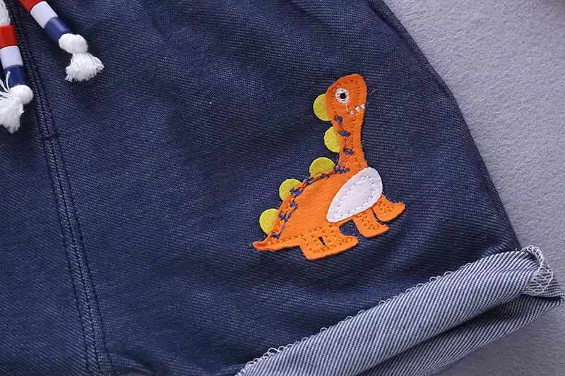 Baby Boys Clothes Sets Children Clothing Summer Short Sleeve Tracksuit For Boys Sport Suits Animal Costume For Kids Clothes 12