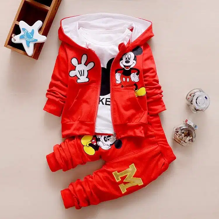 Hot Sale 2016 Autumn Baby Girls Boys Clothes Sets Cute Infant Cotton Suits Coat+T Shirt+Pants Casual Kids Children Suits 5