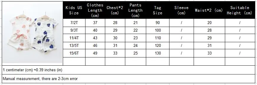 Baby Girls Clothes Sets 2019 Summer Heart Printed Girl Short Sleeve Tops Shirts + Shorts Casual Kids Children's Clothing Suit 11