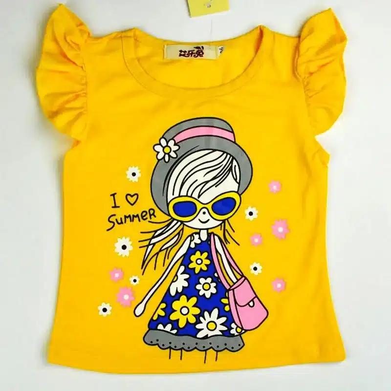 Baby Girls Clothes Sets 2019 Summer Heart Printed Girl Short Sleeve Tops Shirts + Shorts Casual Kids Children's Clothing Suit 38