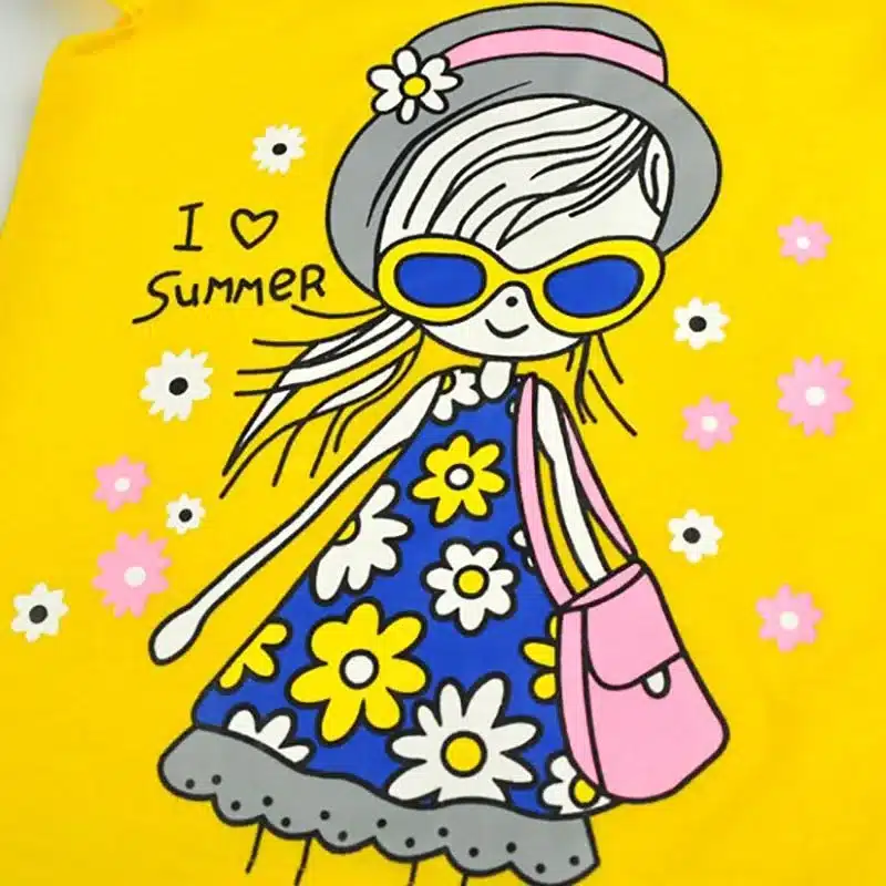 Baby Girls Clothes Sets 2019 Summer Heart Printed Girl Short Sleeve Tops Shirts + Shorts Casual Kids Children's Clothing Suit 39