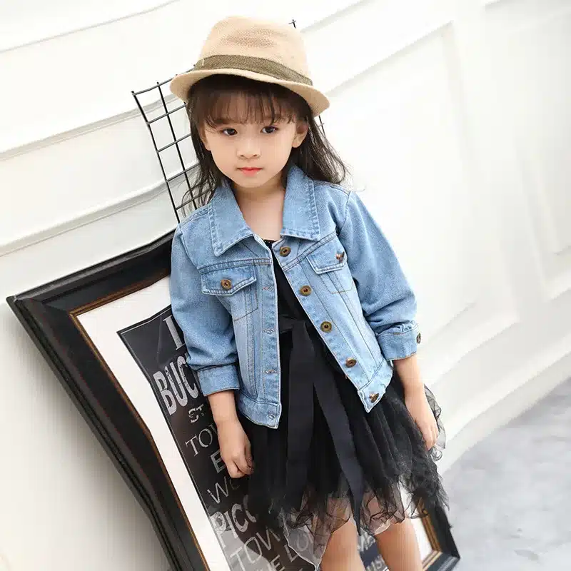 LILIGIRL Long-Sleeve Kids Denim Jackets for Girls Baby Embroidered Coat Clothes 2-8Y 2019 Children Spring Fashion Outwear New 4
