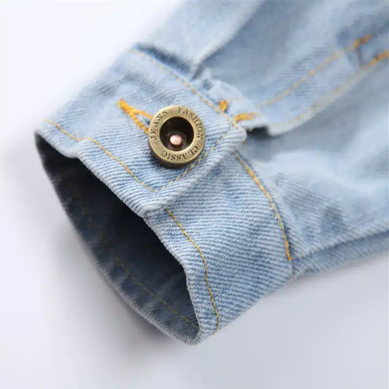 LILIGIRL Long-Sleeve Kids Denim Jackets for Girls Baby Embroidered Coat Clothes 2-8Y 2019 Children Spring Fashion Outwear New 16
