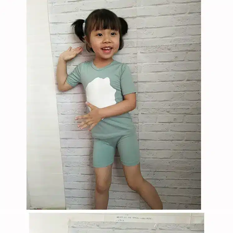 HITOMAGIC Girls Clothing Sets Summer 2019 New Hot Sale Baby Kids Boys Clothes With Pants Shorts Cotton Soft Cute White Circle 11