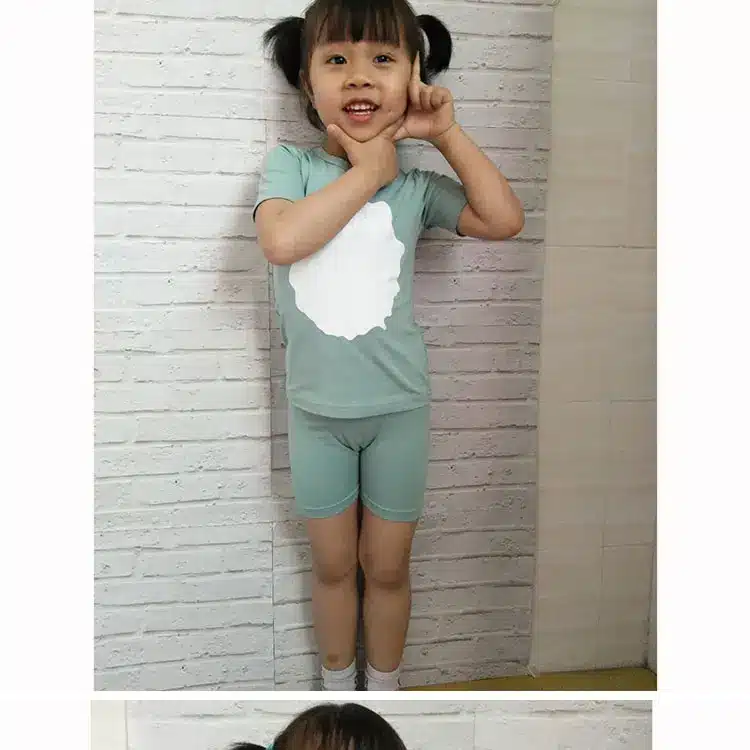 HITOMAGIC Girls Clothing Sets Summer 2019 New Hot Sale Baby Kids Boys Clothes With Pants Shorts Cotton Soft Cute White Circle 13