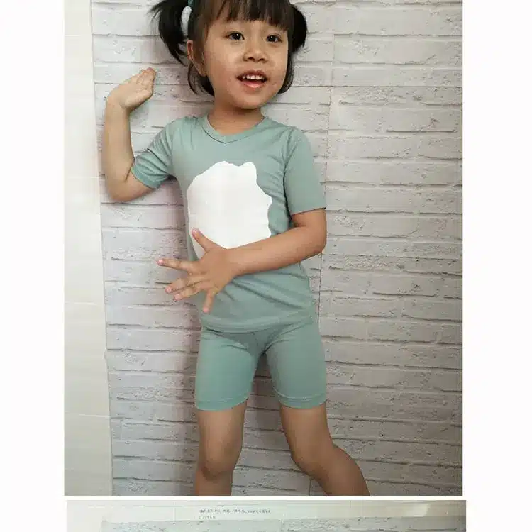 HITOMAGIC Girls Clothing Sets Summer 2019 New Hot Sale Baby Kids Boys Clothes With Pants Shorts Cotton Soft Cute White Circle 14