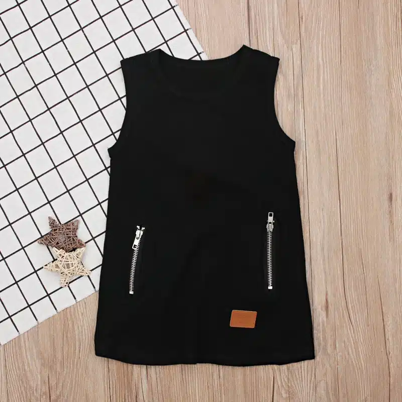 2018 Fashion Summer Cool Solid Party Girls Dresses Children Baby Kids Girls Clothes Dresses Princess Black Style 1 2 3 4 5 Years 7