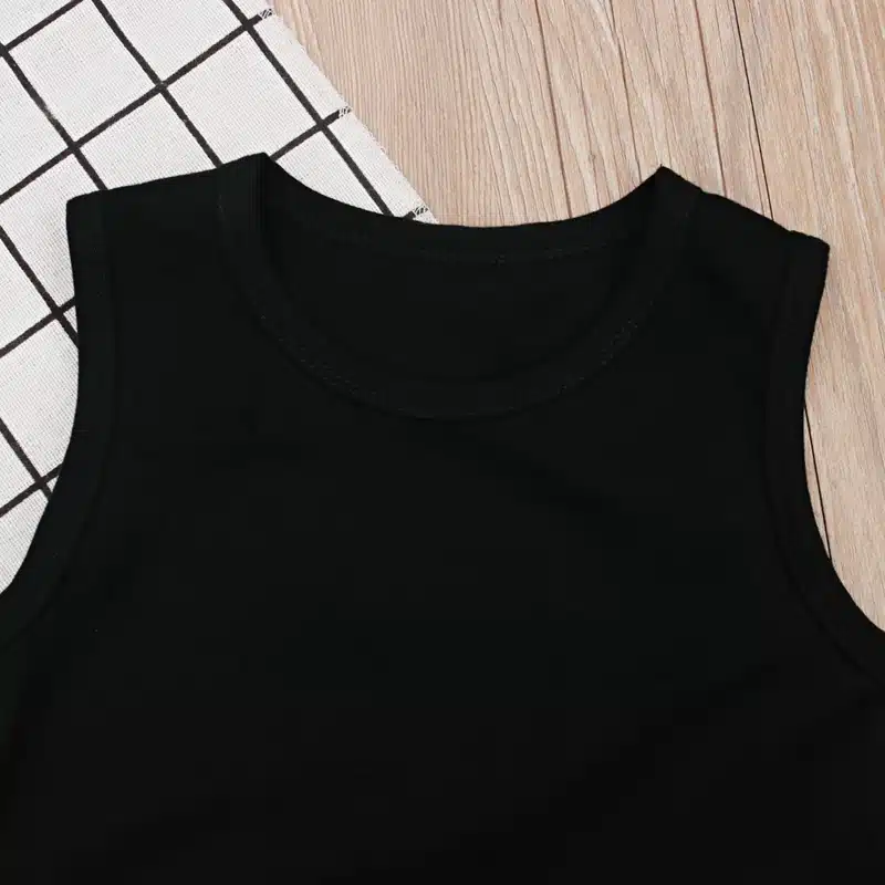 2018 Fashion Summer Cool Solid Party Girls Dresses Children Baby Kids Girls Clothes Dresses Princess Black Style 1 2 3 4 5 Years 9