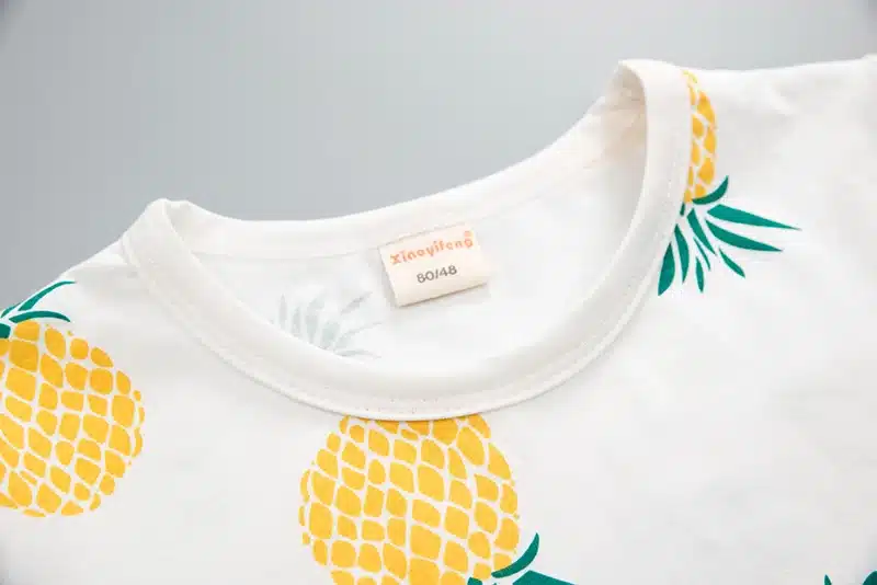Baby Boys Girls Summer Clothes Fashion Cotton Set Printed Fruit Sports Suit For A Boy T-Shirt + Shorts Children'S Clothing 7