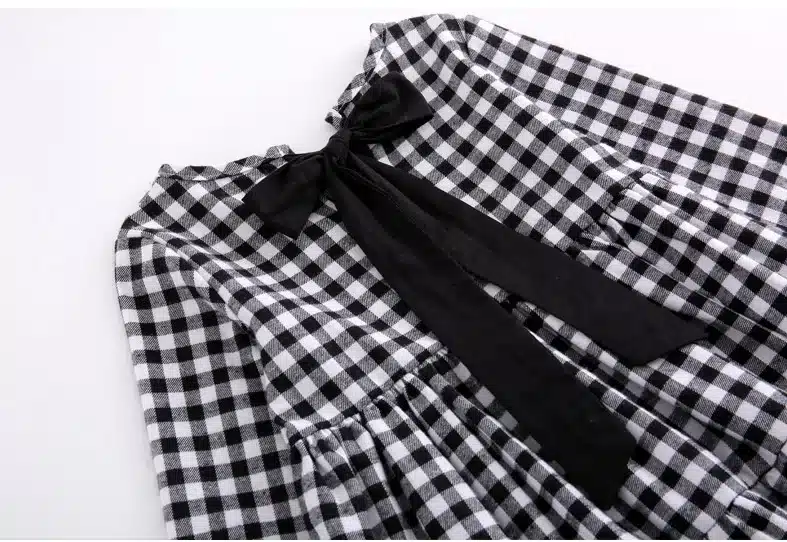 Thick 2019 Autumn New Girls Dresses Children Cotton Dress Kids Plaid Dress Bow Baby Girls' Cotton Dress Toddler Clothes,#2787 19
