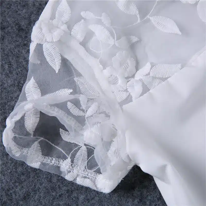 Girls clothes set summer white lace shirt ripped leggings baby girl clothing set fashion brand outfits kids clothes suit holes 11