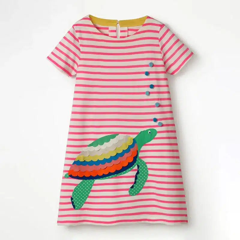 VIDMID New Girls Dresses Cotton Brand summer Baby Girls Dress Princess Dress Kids girls Clothes children's short sleeve clothing 8