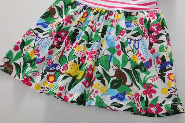 VIDMID New Girls Dresses Cotton Brand summer Baby Girls Dress Princess Dress Kids girls Clothes children's short sleeve clothing 17