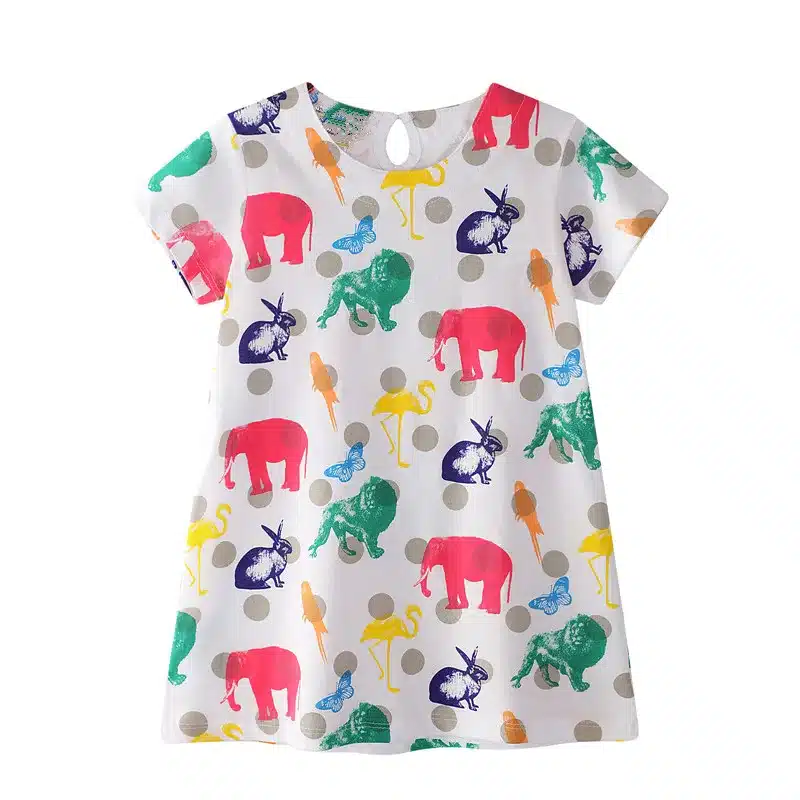 VIDMID New Girls Dresses Cotton Brand summer Baby Girls Dress Princess Dress Kids girls Clothes children's short sleeve clothing 18