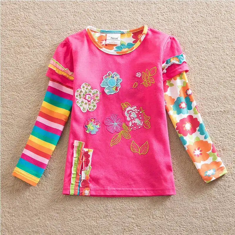 VIKITA T Shirts Children Kids Child T-Shirt Long Sleeve T Shirt For Girls Tops Baby Tshirt Tee Shirt Fille Girls Clothes L328 18