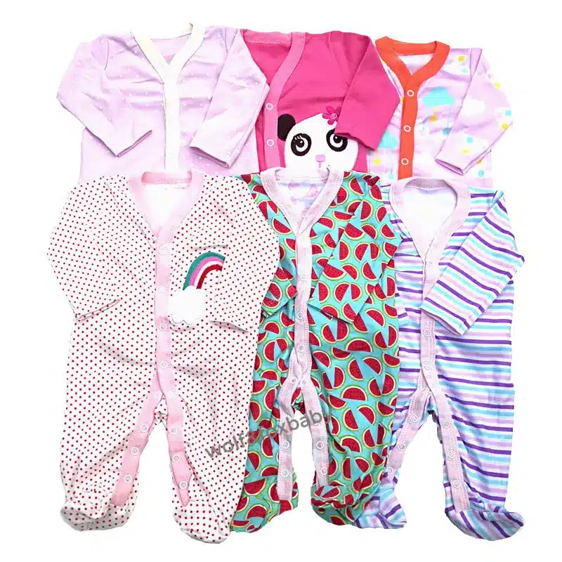 Retail 3pcs/pack 0-12months long-Sleeved Baby Infant cartoon footies for boys girls jumpsuits Clothing newborn clothes 17