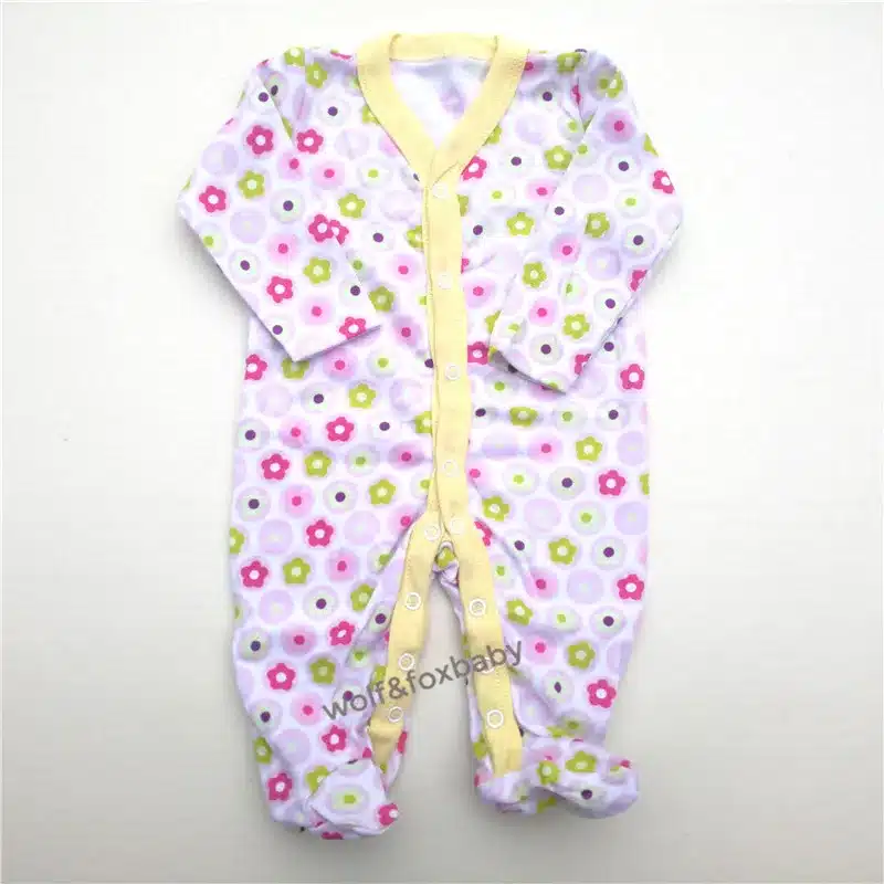 Retail 3pcs/pack 0-12months long-Sleeved Baby Infant cartoon footies for boys girls jumpsuits Clothing newborn clothes 24